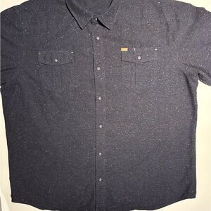 Buffalo David Bitton Navy Speckled Button-Down Shirt